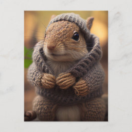 Cartão Postal Chilly Squirrel