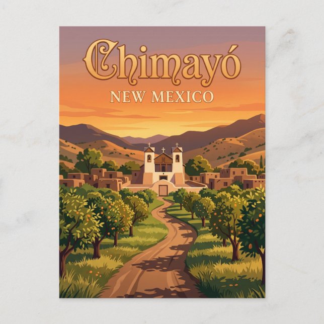 Cartão Postal Chimayó EUA (Frente)
