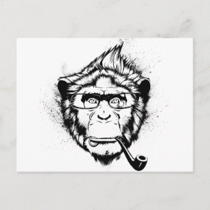 Cartão Postal Chimp Característico