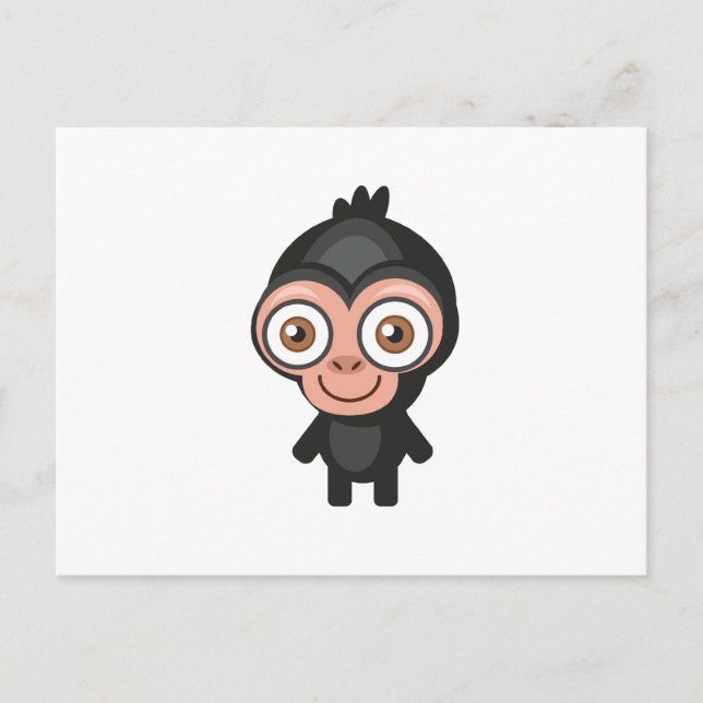 Cartão Postal Chimpanzé - Meu Parque de Conservação (Frente)