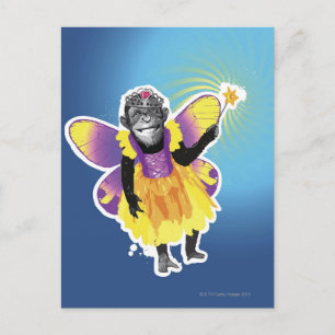 Cartão Postal Chimpanzee Fairy