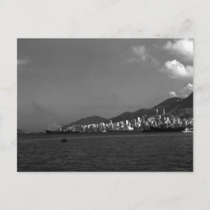 Cartão Postal China Antiga Vista Cidade de Hong Kong