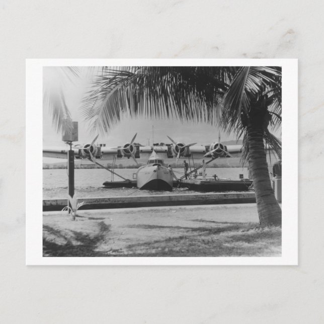 Cartão Postal China Clipper Mooring na Ilha do Havaí (Frente)
