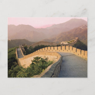 Cartão Postal China, Condado de Huairou, Pôr do sol sobre o