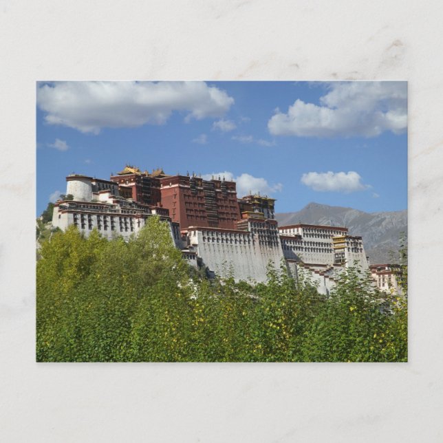 Cartão Postal China, Tibet, Lhasa, Potala Palace 3 (Frente)