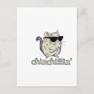 Cartão Postal Chinchillin Chinchilla Amarela