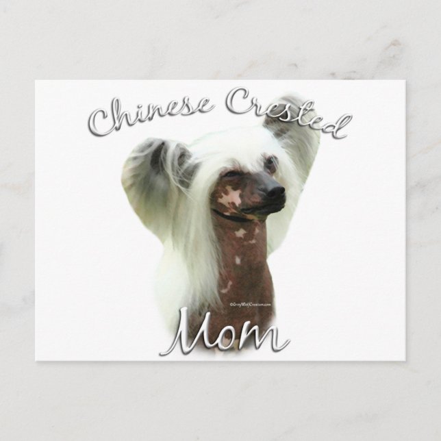 Cartão Postal Chinês Crested Mãe 2 (Frente)