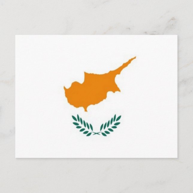 Cartão Postal Chipre - Bandeira - (Frente)
