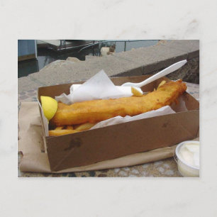 Cartão Postal Chips de peixe