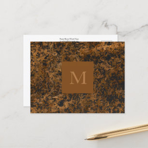 Cartão Postal Chips Rustic Brown Wood