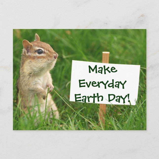 Cartão Postal Chipset do Dia da Terra (Frente)