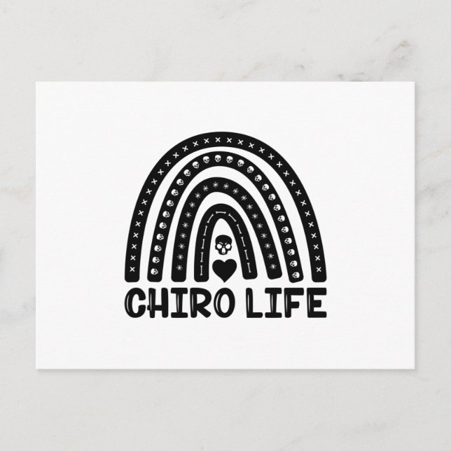 Cartão Postal Chiro Life Chiropractic Spine Chiropractor (Frente)