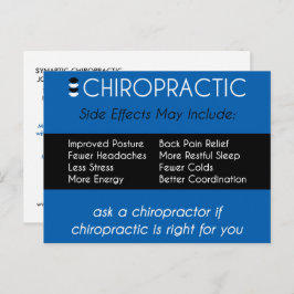 Cartão Postal CHIROPRACTIC {Efeitos Secundários} Reativação Reca
