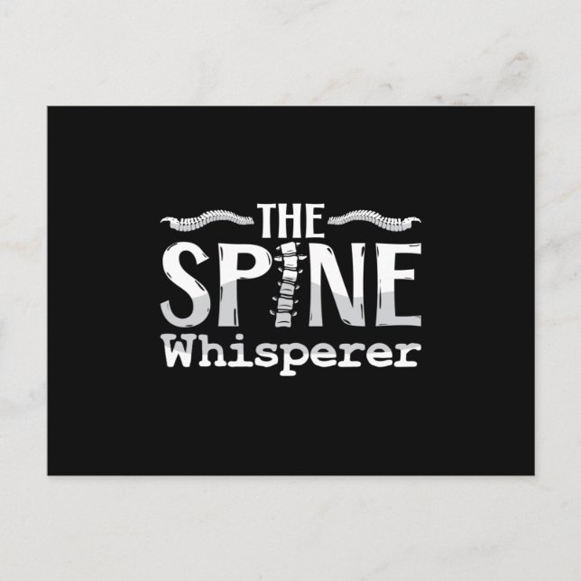 Cartão Postal Chiropractic The Spine Whisperer Chiropractor (Frente)