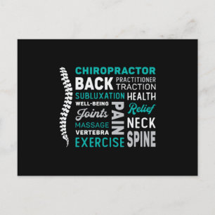 Cartão Postal Chiropractor Spine Chiro Medicine