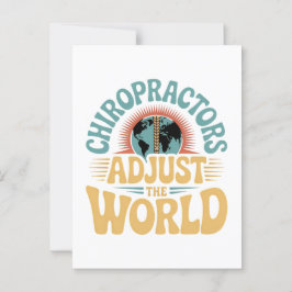 Cartão Postal Chiropractors ajustam o Design mundial retrô