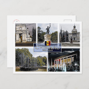 Cartão Postal Chisinau - Moldávia - Mosaico -