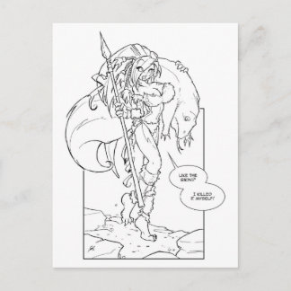 Cartão Postal Chloe Cavegirl