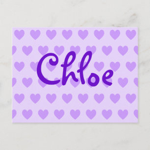 Cartão Postal Chloe in Purple