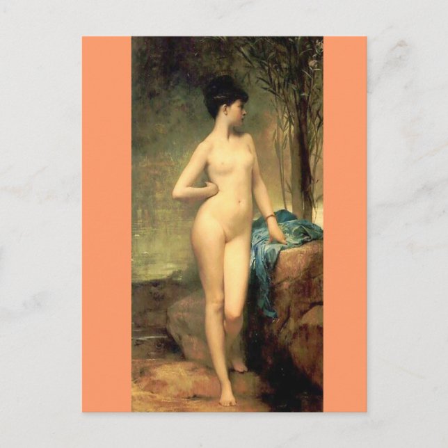 Cartão Postal Chloe - Vintage Art - famosas Pinturas - Lefebvr (Frente)