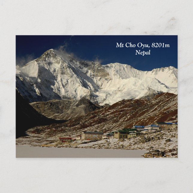 Cartão Postal Cho Oyu e Gokyo (Frente)