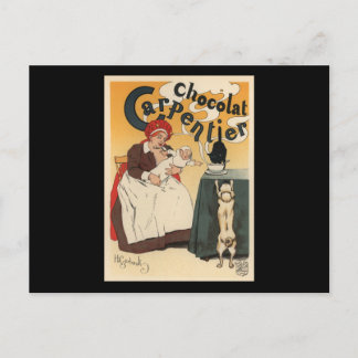 Cartão Postal Chocolat Carpentier