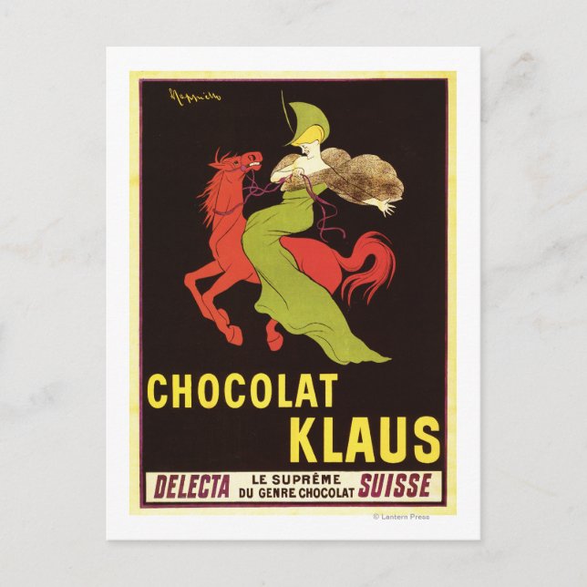 Cartão Postal Chocolat Klaus Advertisement Poster (Frente)