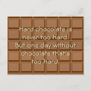 Cartão Postal chocolate ahhh