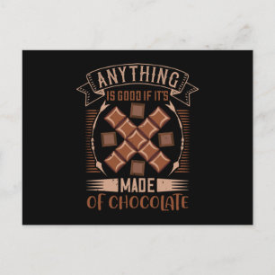 Cartão Postal Chocolate - Bom Quando Feito De Chocolate