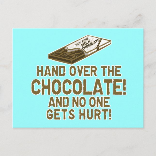 Cartão Postal Chocolate Chocolónico (Frente)
