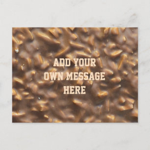 Cartão Postal Chocolate Chunky Personalizado Texto Personalizado