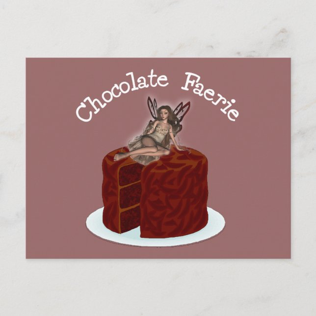 Cartão Postal Chocolate Faerie (Frente)