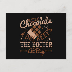 Cartão Postal Chocolate - Um Pequeno Chocolate Por Dia