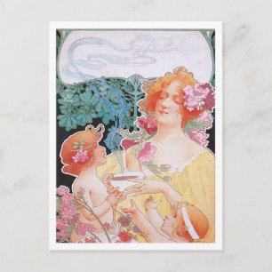 Cartão Postal Chocolate ~ Vintage Chocolate Quente Beber Ad