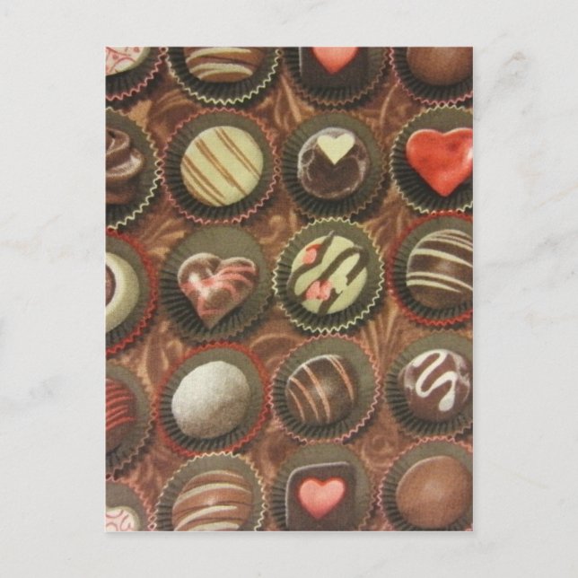 Cartão Postal Chocolates & Truffles (Frente)