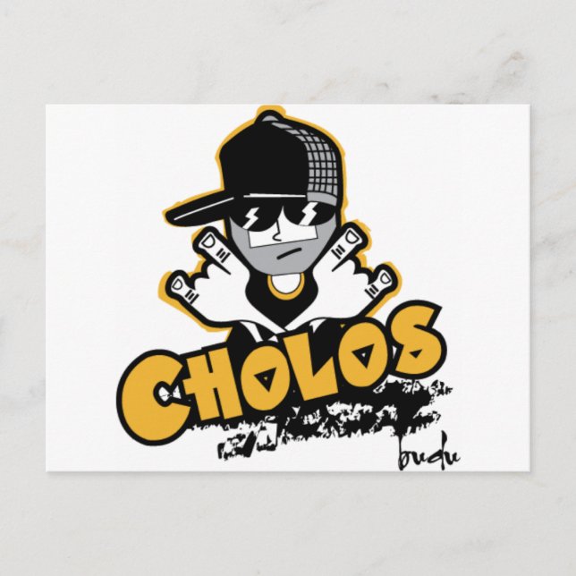 Cartão Postal Cholos por BuDu (Frente)