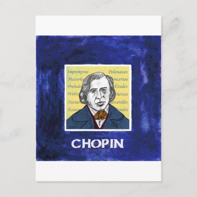 Cartão Postal Chopin (Frente)
