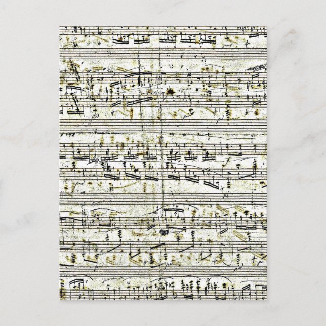 Cartão Postal Chopin: Polonaise (Frente)