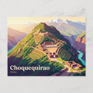 Cartão Postal Choquequirao Peru