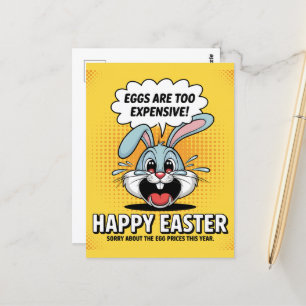 Cartão Postal Chorando Ovos De Coelhinho Da Páscoa Demasiado Car