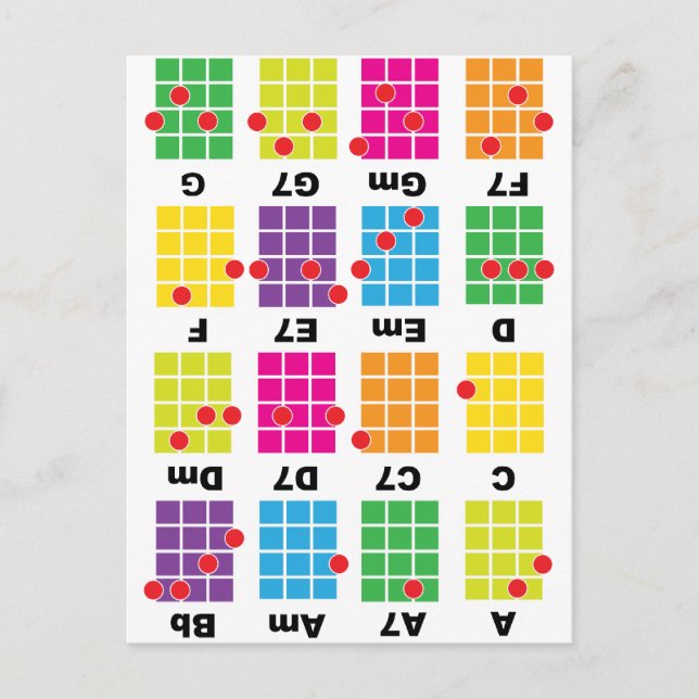 Cartão Postal Chord Cheat Tee White (Frente)