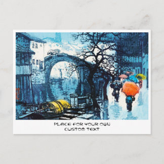 Cartão Postal Chou Xing Hua Suzhou Scenery vintage arte chinesa