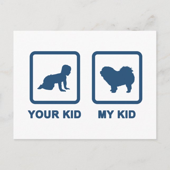 Cartão Postal Chow Chow Rough-Coat (Frente)