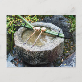 Cartão Postal Chōzubachi no templo Ginkaku-ji