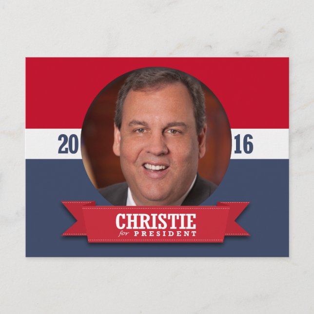CARTÃO POSTAL CHRIS CHRISTIE 2016 (Frente)