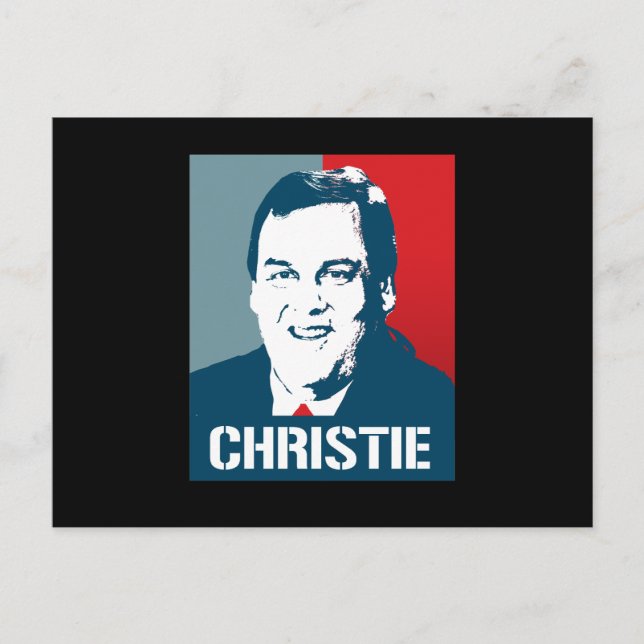 CARTÃO POSTAL CHRIS CHRISTIE POSTER (Frente)