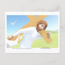Cartão Postal Christ carrying the Cross
