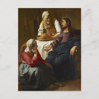 Cartão Postal Christ in the House of Martha and Mary (Vermeer)