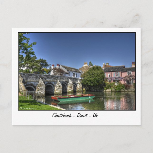 Cartão Postal ChristChurch - Dorset - Reino Unido (Frente)
