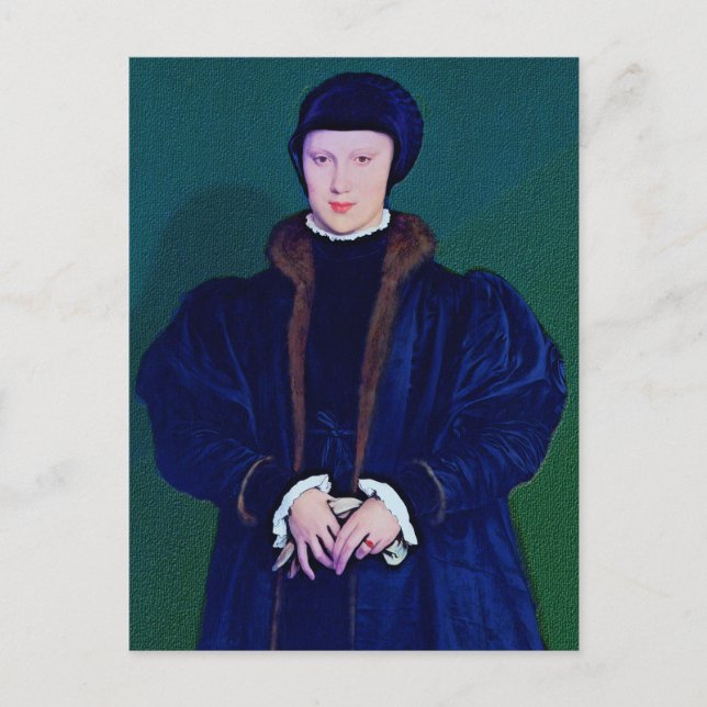 Cartão Postal Christina da Dinamarca Ink Sketch (Frente)